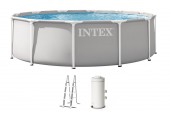 INTEX PRISM FRAME Okrúhly bazén 366 × 99 cm s kartušovou filtráciou 220–240V 26716ND