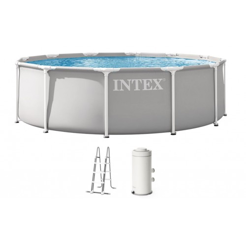INTEX PRISM FRAME Okrúhly bazén 366 × 99 cm s kartušovou filtráciou 220–240V 26716ND INTEX PRISM FRAME Okrúhly bazén 366 × 99 cm s kartušovou filtráciou 220–240V 26716ND