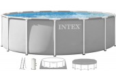 INTEX PRISM FRAME Okrúhly bazén 457 × 122 cm s kartušovou filtráciou 220–240V 26726ND
