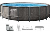 INTEX GREYWOOD PRISM FRAME Okrúhly bazén 549 × 122 cm s filtráciou 220–240V 26744NP