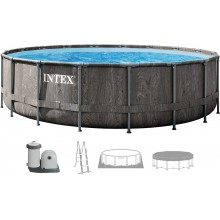 INTEX GREYWOOD PRISM FRAME Okrúhly bazén 549 × 122 cm s filtráciou 220–240V 26744NP