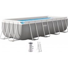 INTEX PRISM FRAME Obdĺžnikový bazén 400 × 200 × 100 cm s kartušovou filtráciou 12V 26788GN