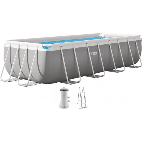 INTEX PRISM FRAME Obdĺžnikový bazén 400 × 200 × 100 cm s kartušovou filtráciou 12V 26788GN INTEX PRISM FRAME Obdĺžnikový bazén 400 × 200 × 100 cm s kartušovou filtráciou 12V 26788GN