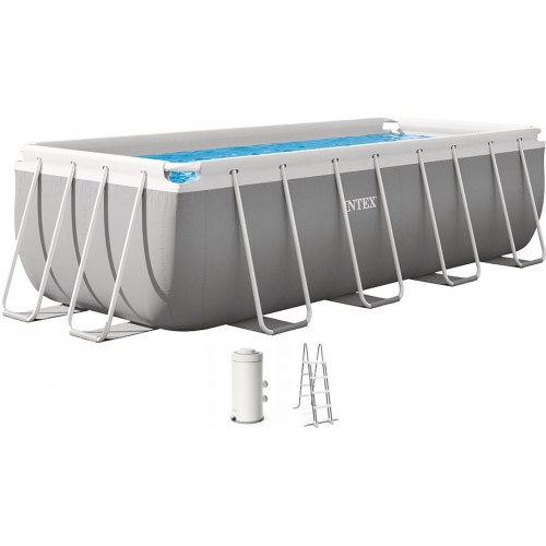 INTEX PRISM FRAME Obdĺžnikový bazén 400 × 200 × 122 cm s filtráciou 220–240V 26790NP INTEX PRISM FRAME Obdĺžnikový bazén 400 × 200 × 122 cm s filtráciou 220–240V 26790NP