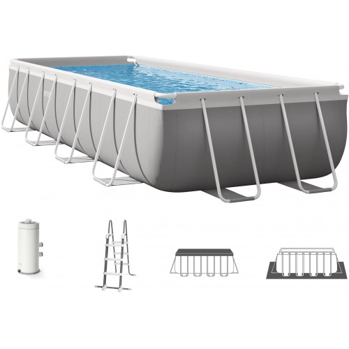 INTEX PRISM FRAME Obdĺžnikový bazén 488 × 244 × 107 cm s filtráciou 220–240V 26792NP INTEX PRISM FRAME Obdĺžnikový bazén 488 × 244 × 107 cm s filtráciou 220–240V 26792NP