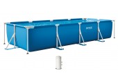 INTEX SMALL FRAME POOLS Bazén 450 x 220 x 84 cm s kartušovou filtráciou 28274