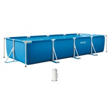INTEX SMALL FRAME POOLS Bazén 450 x 220 x 84 cm s kartušovou filtráciou 28274