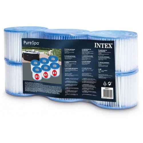 INTEX Filtračná kartuša S1 pre vírivky PureSpa 6 ks 29011 INTEX Filtračná kartuša S1 pre vírivky PureSpa 6 ks 29011