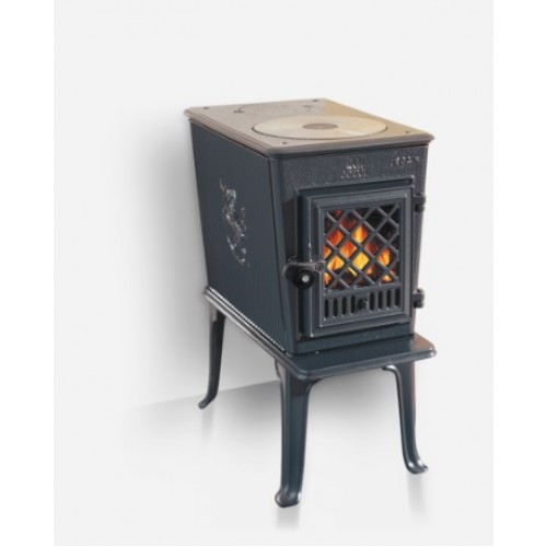 Jotul F 602 CB krbové kachle čierny lak s presklenými dvierkami 320089