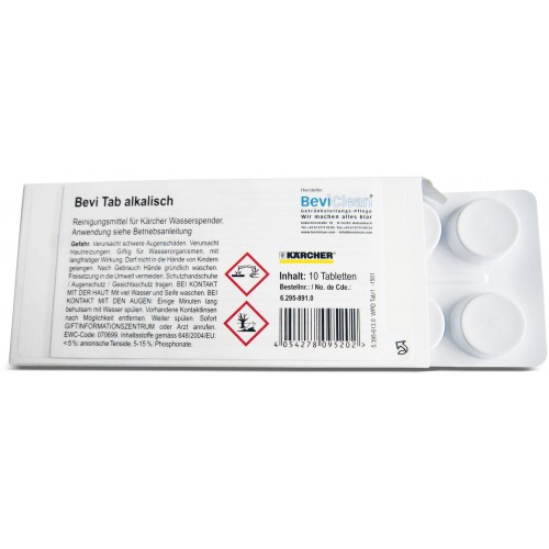 Kärcher Bevi Tab alkaline, 10 tabliet 6.295-891.0 Kärcher Bevi Tab alkaline, 10 tabliet 6.295-891.0