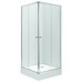 KOLO First štvorcový sprchovací kút 90 x 90 cm, posuvné dvere, SATIN ZKDK90214003