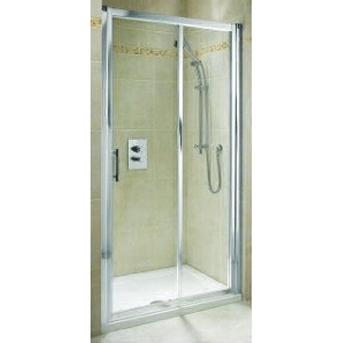 KOLO Geo-6 posuvné dvere 160 cm do niky, k bočnej stene, číre/strieborná GDRS16222003B