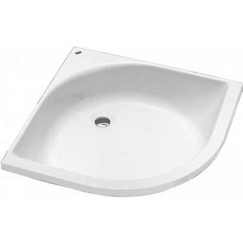 KOLO Hlboká štvrťkruhová sprchovacia vanička 80 x 80 cm XBN0380000