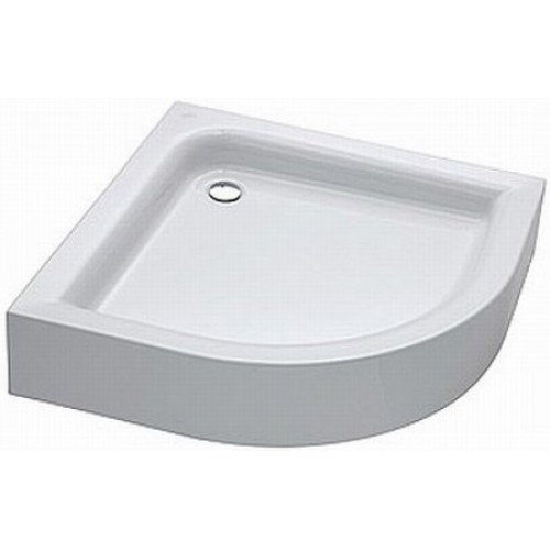 KOLO Standard Plus štvrťkruhová sprchová vanička 90 x 90 cm s integ. panelom XBN1490000