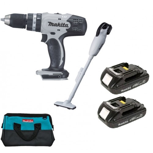 Makita Aku Set DHP453Z+DCL180 +2xBL1815 v tašce DLX2056SYW