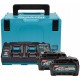 Makita 191U00-8 Súprava Li-ion XGT 40V 2xBL4040+1xDC40RB+Makpac