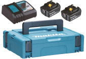 Makita Sada Li-ion LXT 18V 2xBL1860B + DC18RC nabíjačka + kufor 198116-4