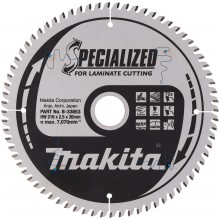 MakitaB-33853 - Pilový kotúč na lamino SPECIALIZED 216x2,5x30 mm 72Z = old B-29474