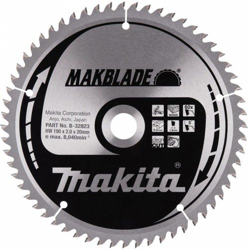 Makita B-32823 Pílový kotúč na drevo MAKBLADE 190x2x20mm 60Z