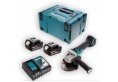 Makita DGA506RTJ Aku úhlová brúska 125mm Li-ion (2x18V/5,0Ah) Makpac