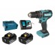 Makita DHP485RTJ Aku bezuhlíkový príklepový skrutkovač Li-ion (2x5,0Ah/18V) Makpac