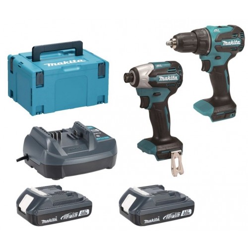 Makita DLX2577V01 Akumulátorová sada DDF490+DTD158 Li-ion LXT (2×2,0 Ah/18V), Makpac Makita DLX2577V01 Akumulátorová sada DDF490+DTD158 Li-ion LXT (2×2,0 Ah/18V), Makpac