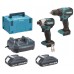 Makita DLX2577V01 Akumulátorová sada DDF490+DTD158 Li-ion LXT (2×2,0 Ah/18V), Makpac