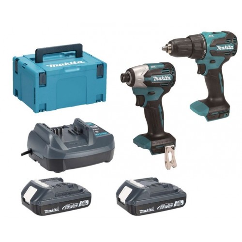 Makita DLX2580V01 Akumulátorová sada DHP490+DTD158 Li-ion LXT (2×2,0 Ah/18V), Makpac Makita DLX2580V01 Akumulátorová sada DHP490+DTD158 Li-ion LXT (2×2,0 Ah/18V), Makpac