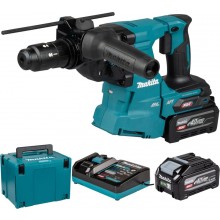 Makita HR012GU201 Aku kombi kladivo SDS-Plus AWS XGT (2×4,0 Ah/40V), Makpac