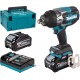 Makita TW001GU201 Akumulátorový rázový uťahovač 3/4" Li-ion XGT 40V/4,0 Ah, Makpac