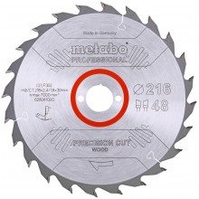 Metabo Pílový kotúč na drevo HW/CT 216x30, Z48 WZ 5 ° NEG. 628041000