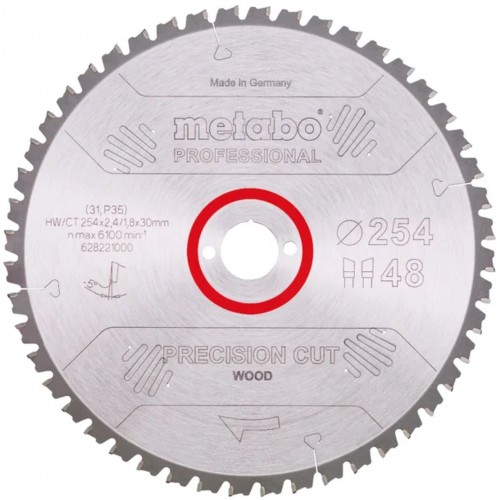 Metabo Pílový list „precision cut wood - professional“, 254x30, Z48 WZ 5° neg. 628221000 Metabo Pílový list „precision cut wood - professional“, 254x30, Z48 WZ 5° neg. 628221000
