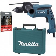 Makita HP1641K1X Príklepová vŕtačka s kufrom, rýchloupínacie 1,5-13mm, 680W