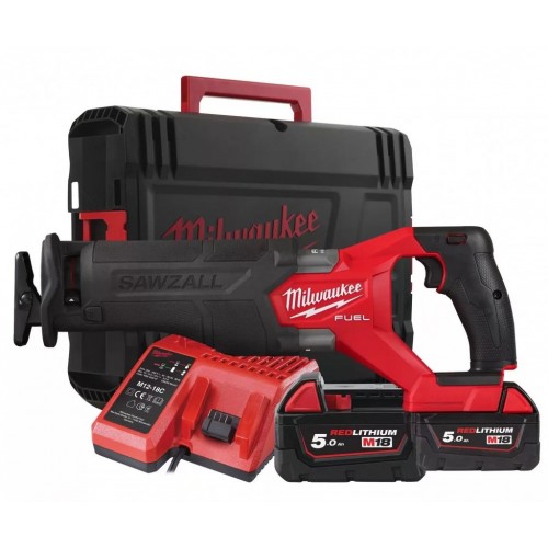 Milwaukee M18 FSZ Aku chvostová píla 2x5.0 Ah, HD Box 4933478291
