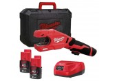 Milwaukee M12 PCSS-202C Aku rezačka nerezových rúr 2x2.0 Ah, Kufor 4933479242