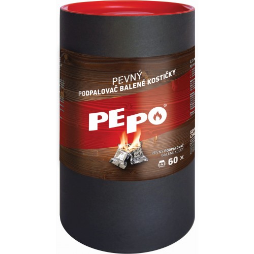 PE-PO pevný podpaľovač, balené kocky, 60 ks