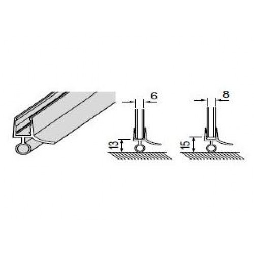 Villeroy & Boch Subway Britové tesnenia, pre 8 mm sklo Villeroy & Boch Subway Britové tesnenia, pre 8 mm sklo