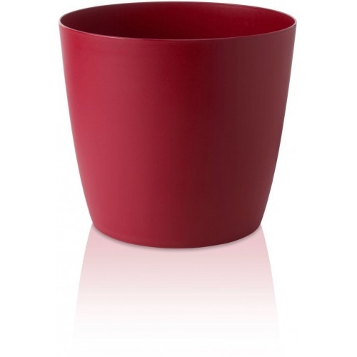 PLASTKON Dekoratívne kvetináč Ella Twist'n'Roll 35 cm matná červená