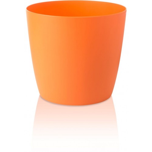 PLASTKON Dekoratívne kvetináč Ella Twist'n'Roll 40 cm matná oranžová
