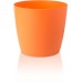 PLASTKON Dekoratívne kvetináč Ella Twist'n'Roll 40 cm matná oranžová