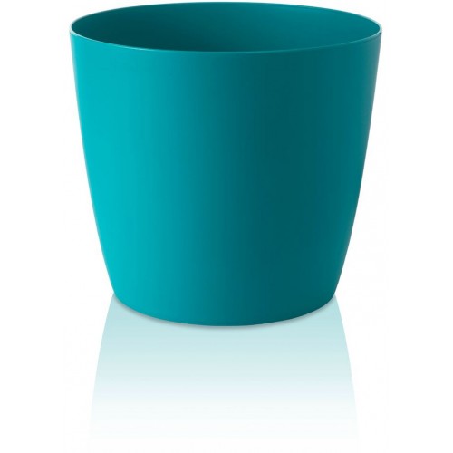 PLASTKON Dekoratívne kvetináč Ella Twist'n'Roll 40 cm matná tyrkys