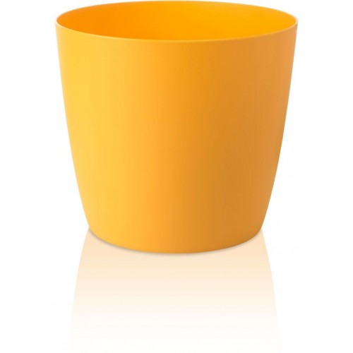 PLASTKON Dekoratívne kvetináč Ella Twist'n'Roll 40 cm matná žltá