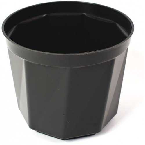 PLASTKON Dekoratívny kvetináč Rosa 22 cm antracit