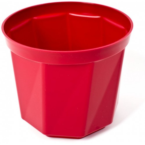 PLASTKON Dekoratívny kvetináč Rosa 30 cm červená