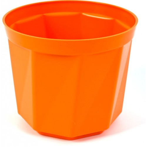 PLASTKON Dekoratívny kvetináč Rosa 17 cm oranžová