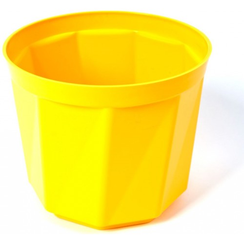 PLASTKON Dekoratívny kvetináč Rosa 19 cm žltá