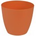 PLASTKON Dekoratívní kvetináč Ella matný 13 cm oranžová