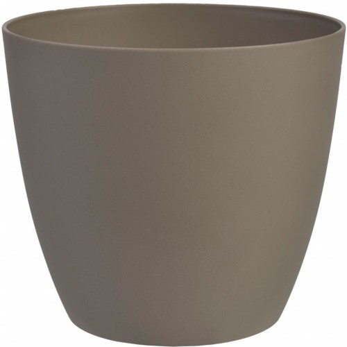 PLASTKON Dekoratívní kvetináč Ella matný 13 cm taupe