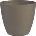 PLASTKON Dekoratívní kvetináč Ella matný 11 cm matná taupe