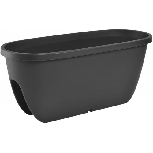 PLASTKON Balkónový kvetináč Balconia OVI na zábradlie 60 cm antracit